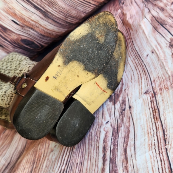 Anne Klein Tan and Brown Western Boots - Picture 3 of 7
